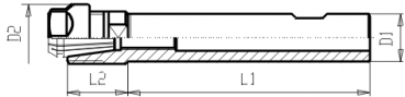 Drawing Clindric+Weldonshaft - Collet Chuck ER with Weldon-shaft Shaft Dia 32