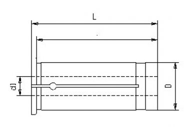 Drawing Other Attachements - Collet f. Hydraulic Chuck For Dia 20mm