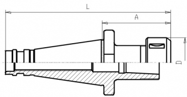 Skizze DIN 2080 - Spannzangenfutter OZ Ortlieb SK30