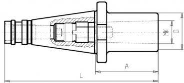 Skizze DIN 2080 - Kurze Frserhlse SK30