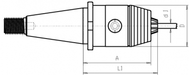 Drawing S20x2 Deckel - High Precis. Drill Chuck SK40