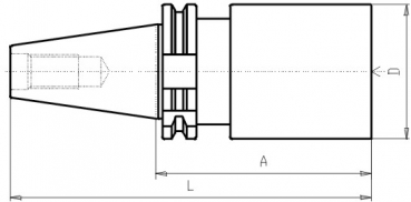 Skizze DIN 69871 - Rohling SK50