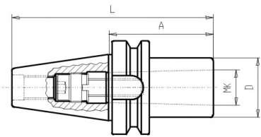 Drawing MAS-BT - Draw Thread Morse Taper Adap. BT30