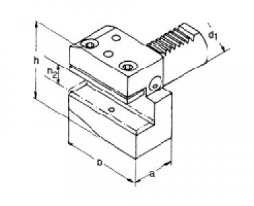 Drawing VDI - B1 Radial , right hand , short VDI 40