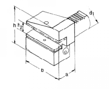 Skizze VDI - B3 Radial berkopf Rechts Kurz VDI 16