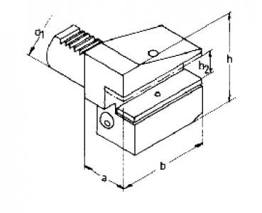 Drawing VDI - B4 Radial  inverted, left hand , short VDI 16