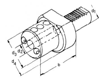 Skizze VDI - E2 Bohrstangenhalter VDI 40