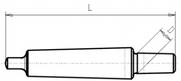 Skizze Morsekegel (MK) - Kegeldorne fr Bohrfutter MK0