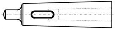 Skizze Morsekegel (MK) - Reduzierhlse Form A