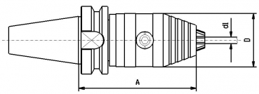 Skizze MAS-BT - Przisionsbohrfutter BT40