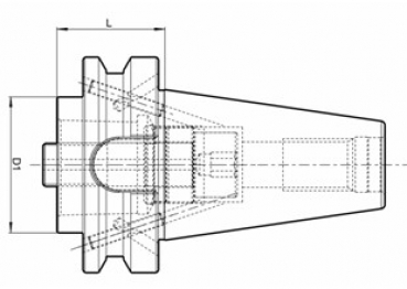 Drawing Polygonal Shank Holders - Reduction BT on Polygon BT 50